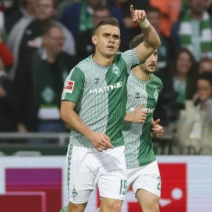 [Video] Santos Borré marcó su primer gol con Werder Bremen y desató la locura en Alemania