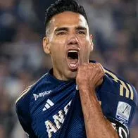 Gol de Falcao con Millonarios ante Pasto por Liga en El Campín, fecha 1 grupo A