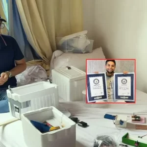 ‘Youtuber’ colombiano consiguió un récord Guinnes con nevera de icopor: ya tiene su certificado