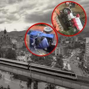 Alerta en Medellín por dos accidentes de volquetas; los vehículos quedaron destrozados