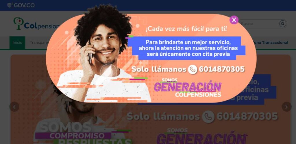 Aviso Colpensiones sobre cambio en citas / Colpensiones