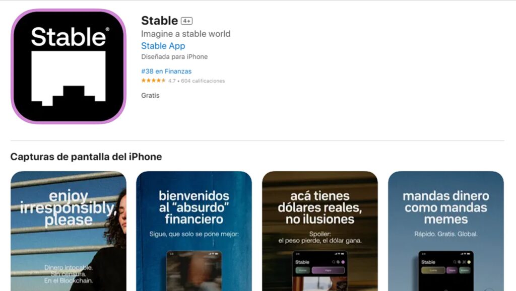 Aplicación Stable / App Store