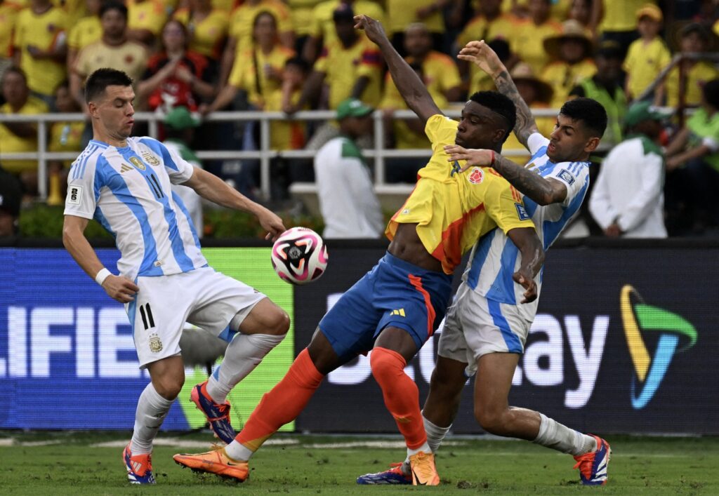 Colombia vs. Argentina en Eliminatorias Sudamericanas / AFP