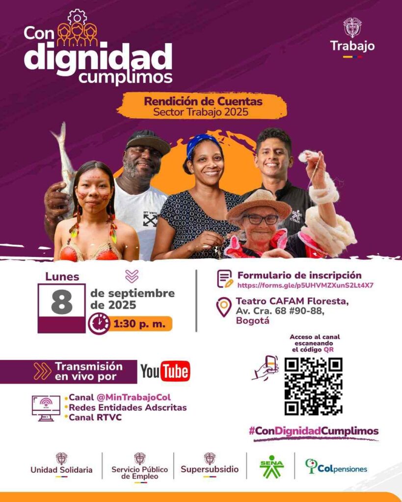 Convocatoria rendición de cuentas Sector trabajo / Colpensiones