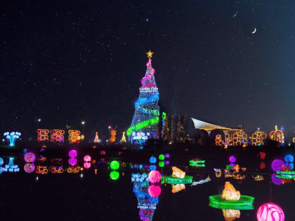 Decoración navideña en Centro Chía./ Cortesía