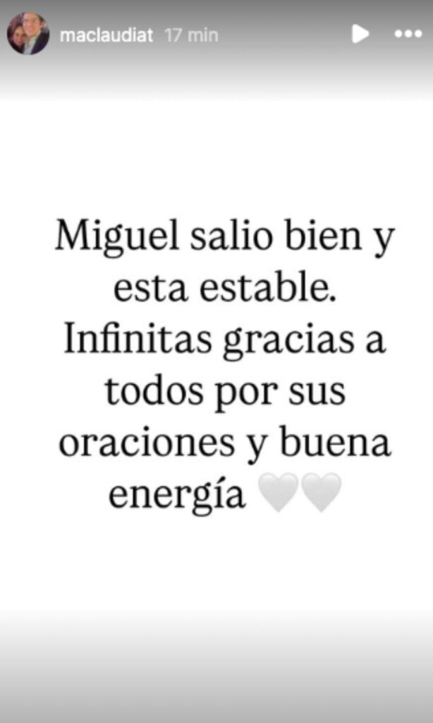 Mensaje de María Claudia Tarazona en redes