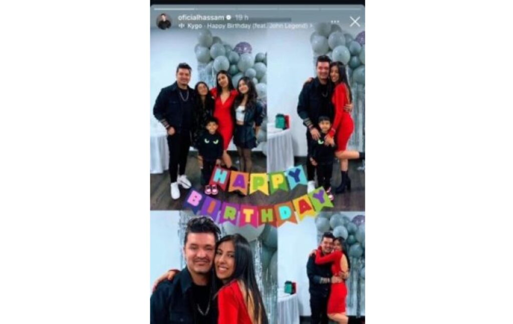 Fotografías de Hassam con su nuevo amor. Foto: Instagram.