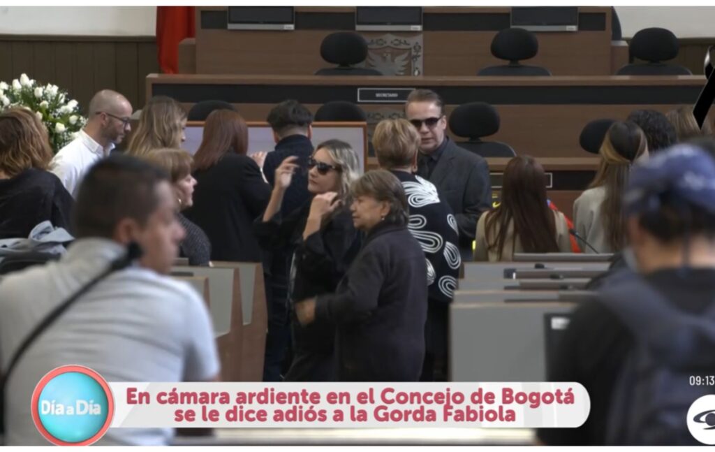 Primeras imágenes de la 'Gorda' Fabiola en el Concejo de Bogotá. Foto: 'Día ad día'.