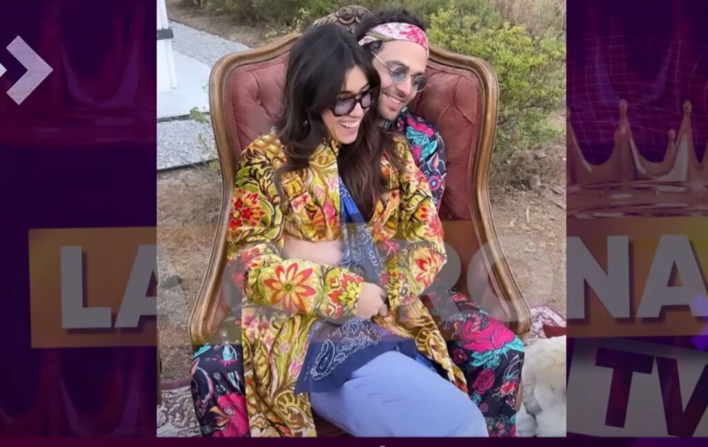 Paulina Vega y su presunto novio. Fotos: 'La corona TV'.