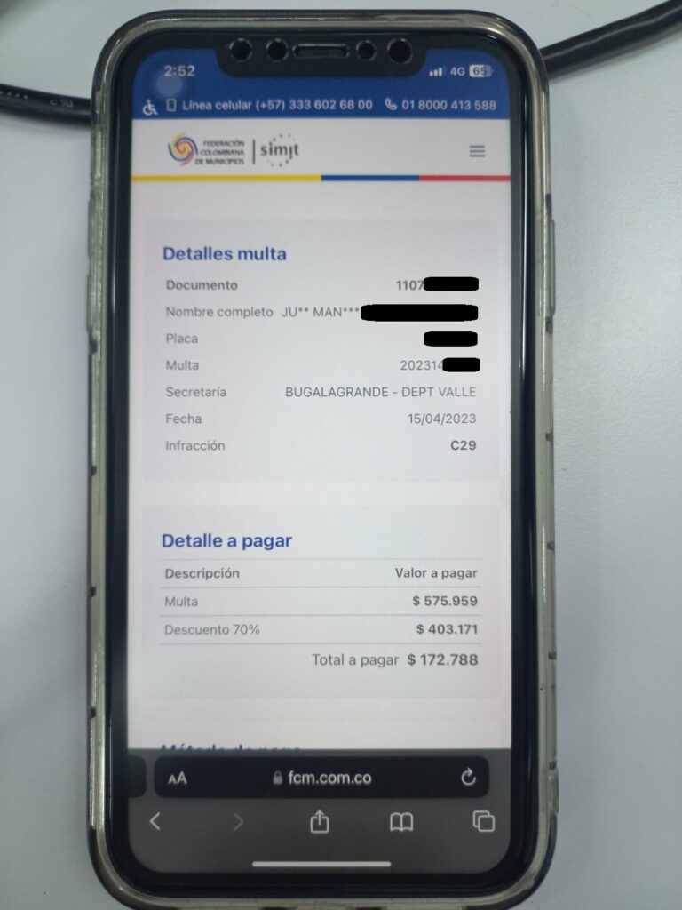 Estafa multas Simit con descuento / Simit - Fedemunicipios