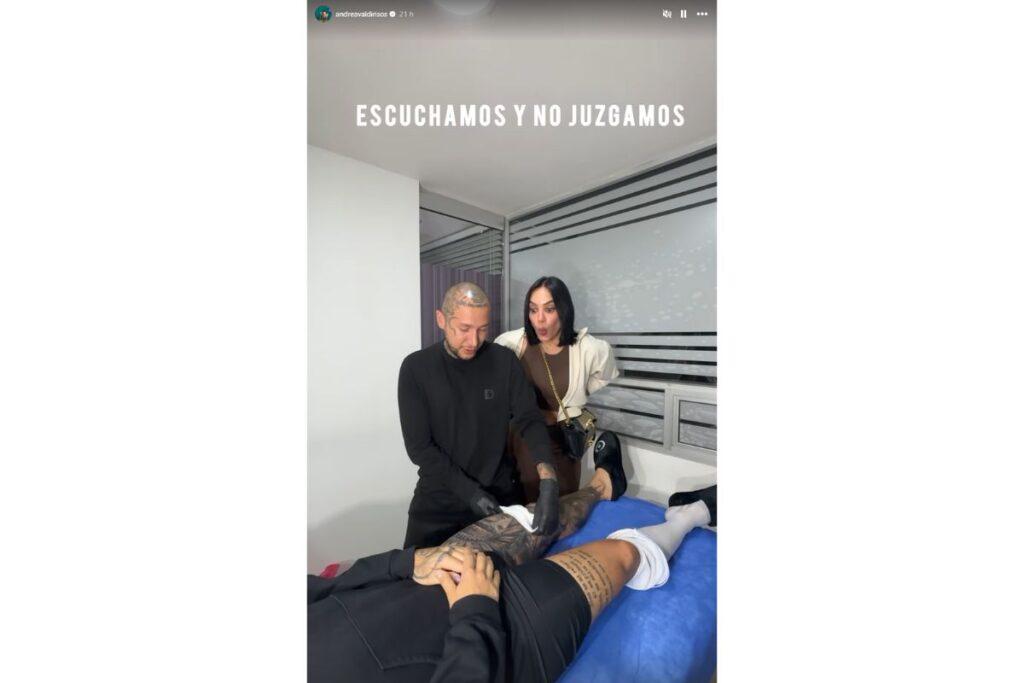 Tatuaje de Juan David Sepúlveda / Instagram: @Andreavaldirisos