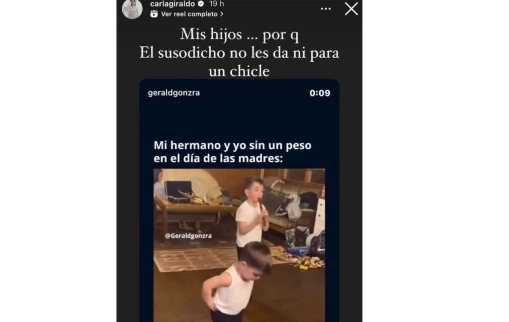 Carla Giraldo y la indirecta a su expareja / instagram @carlagiraldo