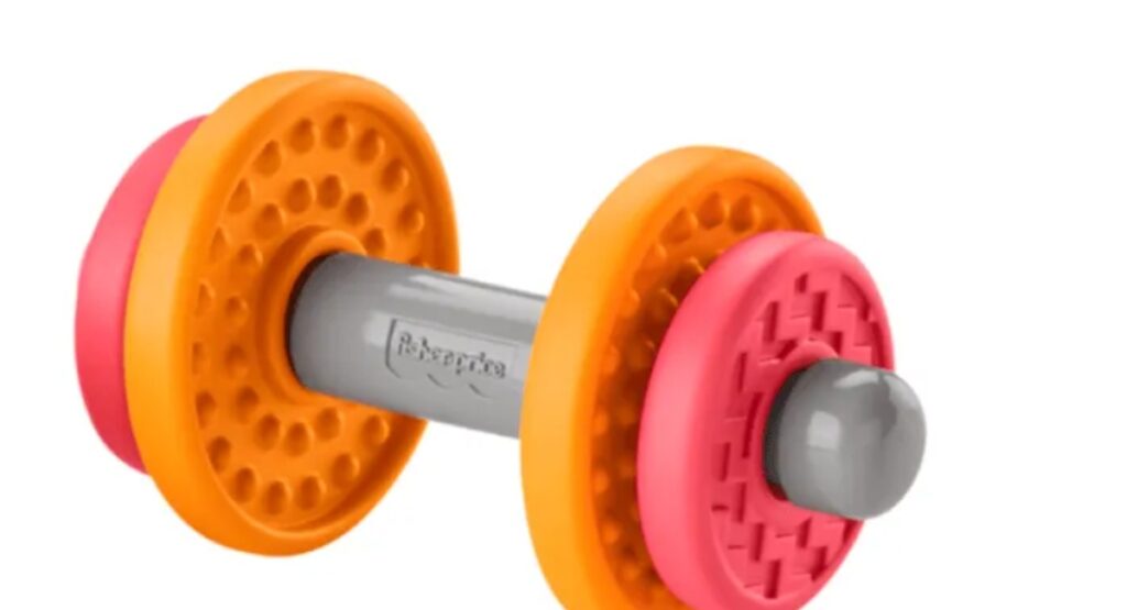 Juguete de mancuerna que retiró Fisher Price / Comisión de productos del consumidor de Estados Unidos