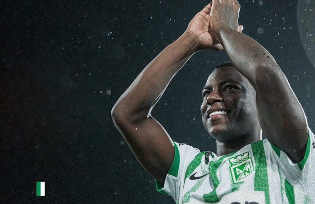 Marino Hinestroza, extremo de Atlético Nacional / X: @nacionaloficial