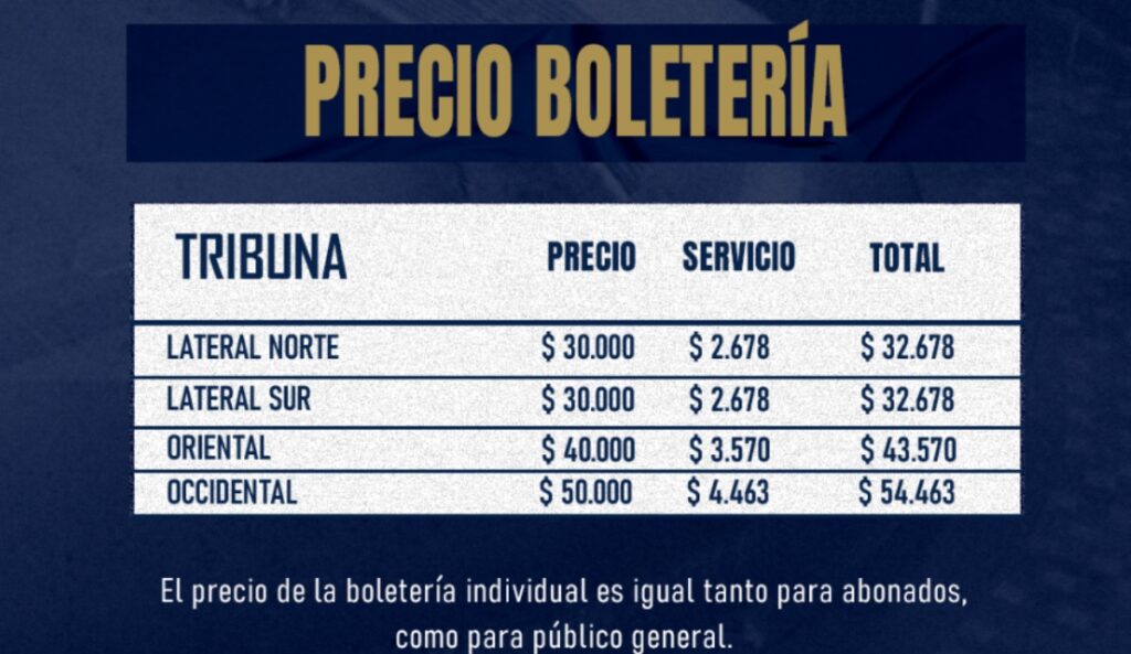Millonarios jugará contra Patriotas en Villavicencio: precios de boletería.