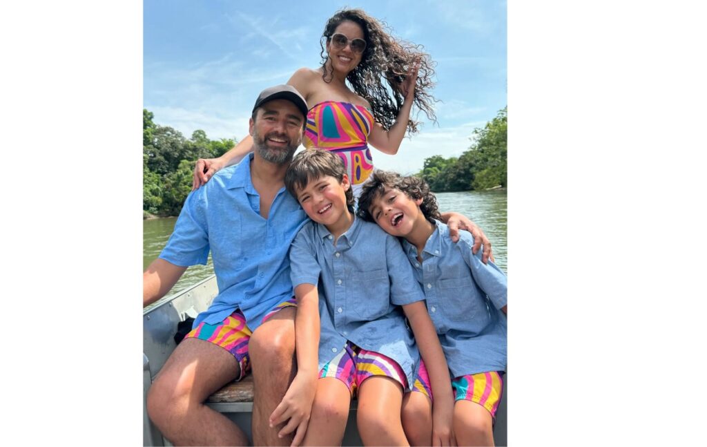 Andrés Toro y su familia.