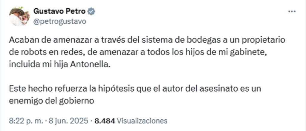 Captura de pantalla de X