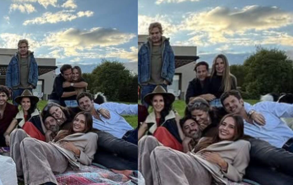 Fotos de Claudia Bahamón con un misterioso hombre.