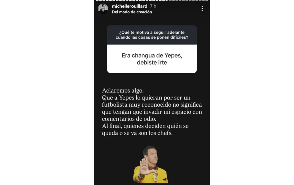 Respuesta de Michelle Rouillard