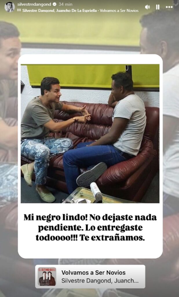 Captura de pantalla de Instagram: (silvestredangond)