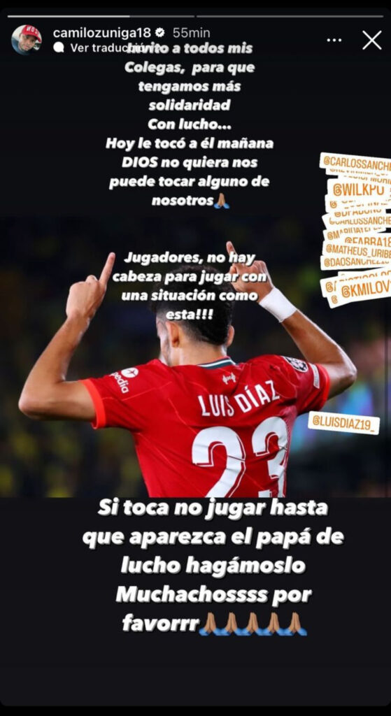 Luis Díaz: por secuestro de papá, Mario Yepes y Camilo Zúñiga piden parar fútbol